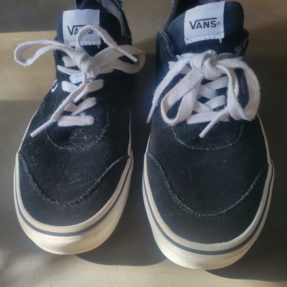 VANS Black Canvas Sneakers with White Laces - Picture 2 of 4